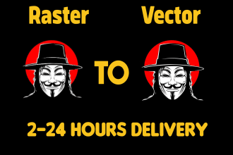 do vector tracing, logo redraw, revamp, editing, line art