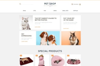 pet website, grooming, dog, veterinary website, shopify pet store, wordpress wix