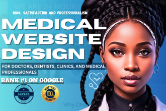design medical, healthcare, clinic, doctor,  dental website on wix, wordpress