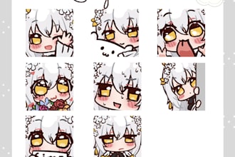 draw your emote for your vtuber and character