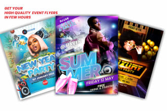 design a concert, nightclub, birthday, event or party flyer