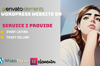create event listing, ticket selling wordpress website