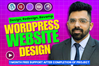develop wordpress website design, website development