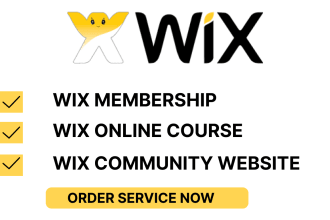 build your wix online course, wix membership and wix  forum