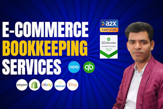 do ecommerce, shopify, amazon bookkeeping in quickbooks online for all business