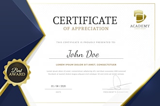 create a diploma, school certificate and trifold, digital brochure design