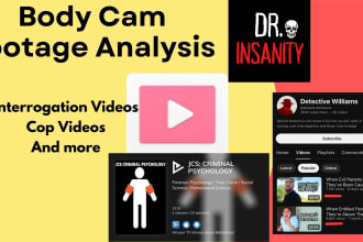create police bodycam footage script like dr insanity