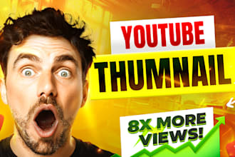 do thumbnail design, gaming thumbnail, amazing youtube thumbnail