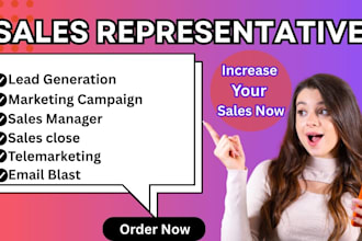be your sales representative for telemarketing and business lead generation