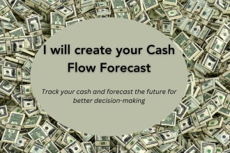 create a cash flow forecast