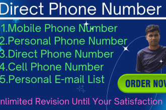 find direct phone number, mobile phone number and cell phone
