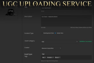 upload your roblox ugc to the marketplace