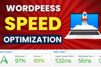 do wordpress website speed optimization, improve page speed
