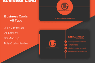do all type of professional business card