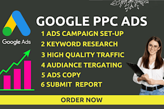 set up google ppc ads campaign and management
