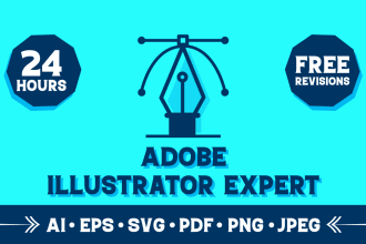 do illustrator work, manual vector tracing  with fast delivery
