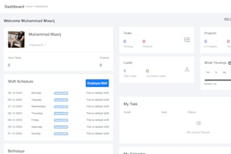 develop your crm, erp or business dashboard software