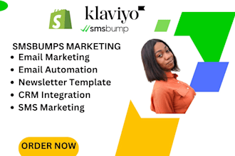 setup shopifyklaviyo mailchimp smsbumps  campaign for email marketing