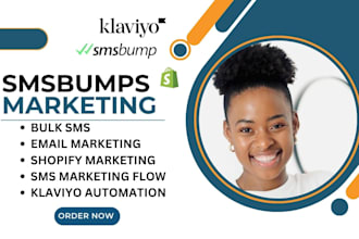 setup shopifyklaviyo mailchimp smsbumps  campaign for email marketing