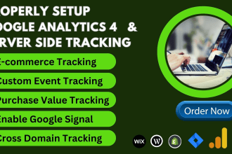 fix or setup google analytics 4, ga4 ecommerce tracking, conversion tracking GTM