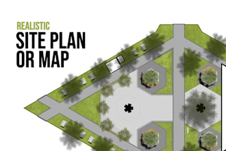 do landscape architectural site plan rendering