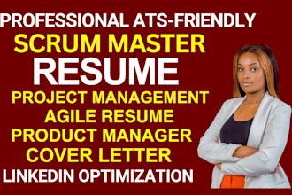 write scrum master resume project management agile project manager pmp resume