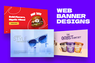 design shopify, etsy and amazon website banners or sliders