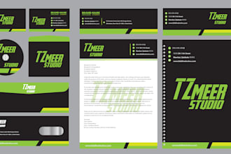 design a professional luxury 3d  business card and branding stationary for you,