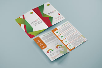 create leaflet and bifold, trifold brochure design