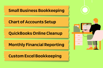 do accounting and bookkeeping using quickbooks and excel
