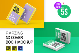 create a realistic 3d book mockup