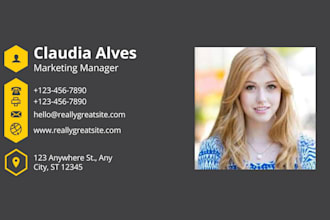 design creative business card for you