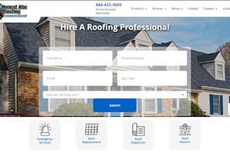 design roofing website gutter website roofing website