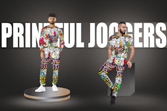proffessional printful trouser design