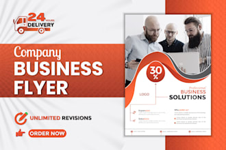 create professional business flyer leaflet design