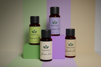 create attractive product label design, packaging design, and pouch design