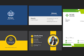 visiting card design and letterhead design within 24 hours