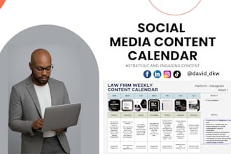 develop a strategic social media content calendar for growth