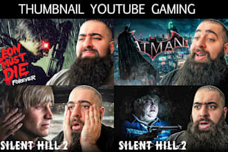 design professional gaming youtube thumbnails for any game