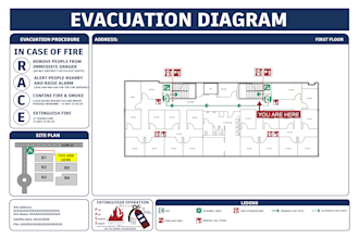 design fire emergency evacuation plan for any type of building
