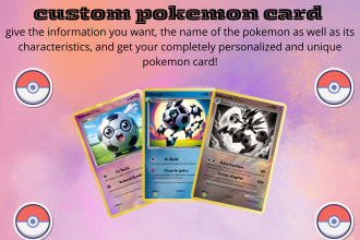 do unique customized pokemon card