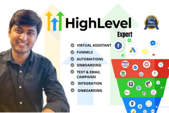 be your gohighlevel automation, sales funnel, ghl workflow virtual assistant