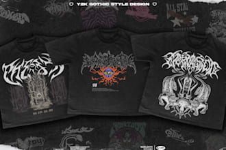 design gothic streetwear tshirt merchandise for your brand