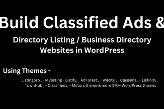 create listing directory and classified ads website