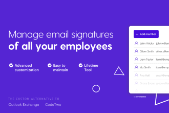 create an email signature generator for your company