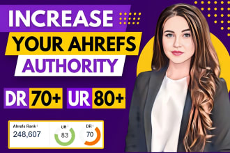increase dr domain rating ahrefs dr 70 plus
