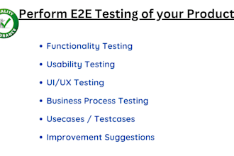 perform manual testing of saas product, web, API and mobile apps