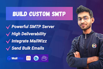 build a custom SMTP server to send bulk emails