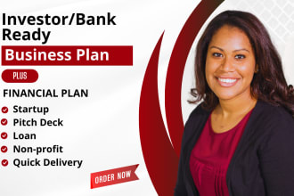 write a detailed business plan for startups, grants, pitch, business plan writer