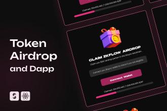 develop token airdrop smart contract and dapp